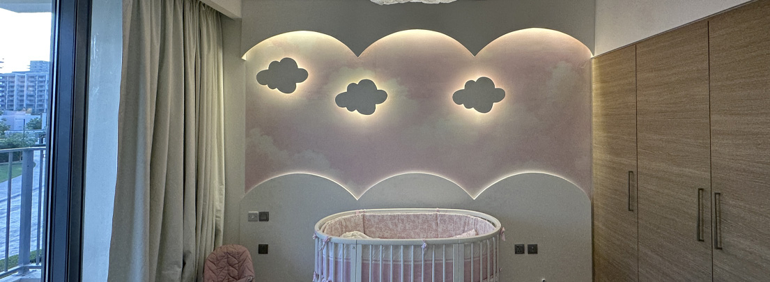 Modern Media Wall Installation