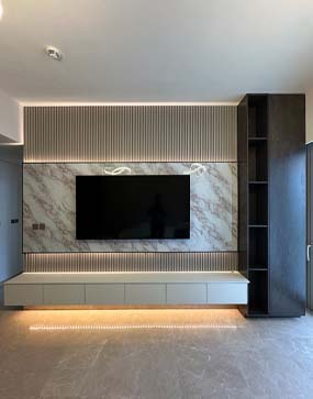 Media Wall Unit Installation